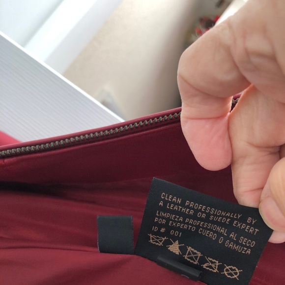 Red leather Jacket - Picture 6 of 6